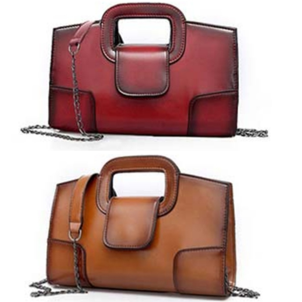 New Vegan Leather Clutch Crossbody Bag purse - Picture 5 of 8